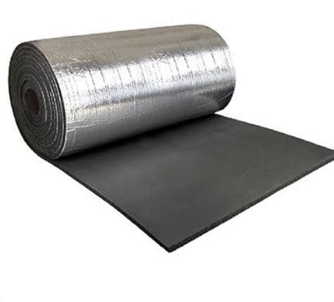 Nitrile Insulation Sheet With Aluminum Foil Thickness 6mm To 32mm Size Width 1 0 Meter At