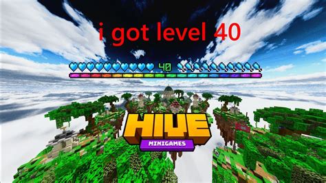 How I Got To Lvl In Hive Skywars Youtube