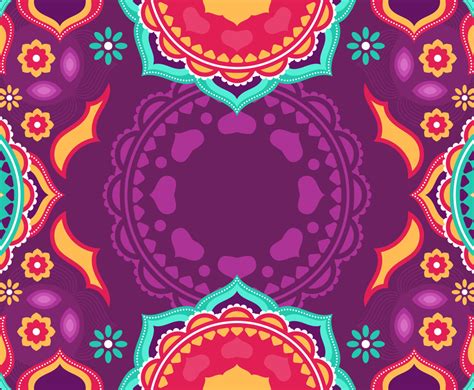 Colorful Diwali Rangoli Background | FreeVectors