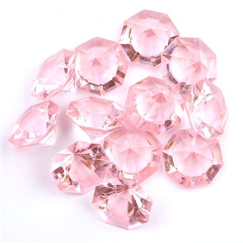 Pink Acrylic Gem Table Scatters Confetti Table Scatters Party