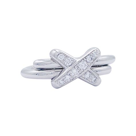 Bague Chaumet Jeux De Liens Or Blanc Diamants