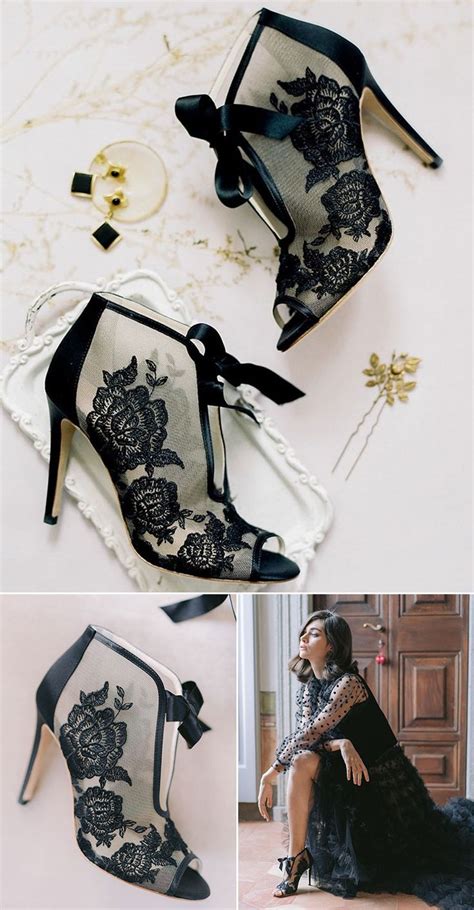 Timelessly Beautiful Black Evening Shoes For Your Wedding And