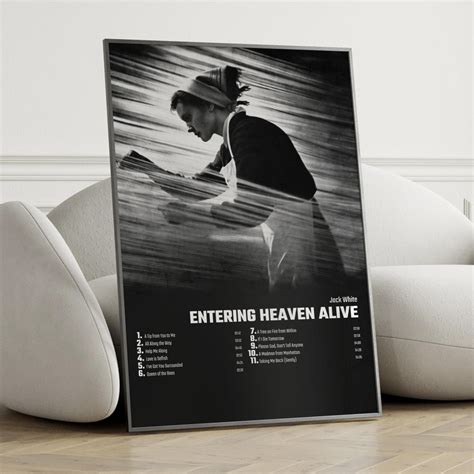 Jack White Entering Heaven Alive Album Cover Poster Wall Art Jack