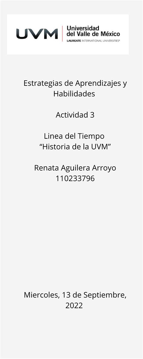 Actividad 3 Línea Del Tiempo Estrategias De Aprendizajes Y Habilidades Actividad 3 Linea Del