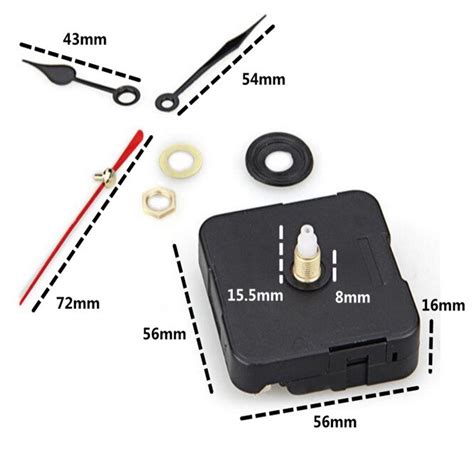 Sets M Wall Clock Mechanism Watch Diy Mm Grandado