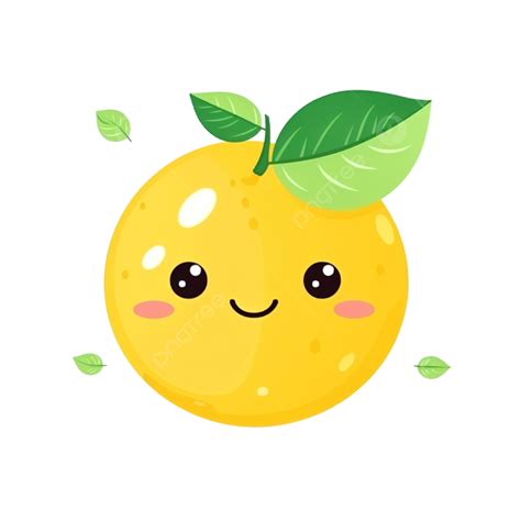 Cute Lemon Organic Lemon Fruit Organic Png Transparent Image And