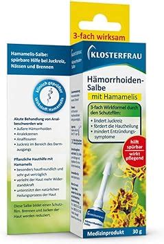 Klosterfrau H Morrhoiden Salbe G Amazon De Drogerie K Rperpflege