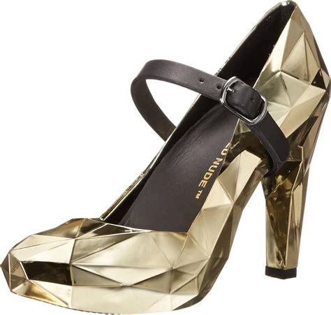 Amazon United Nude Women S Lo Res Pump Gold Chromed 36 EU 5 5 6