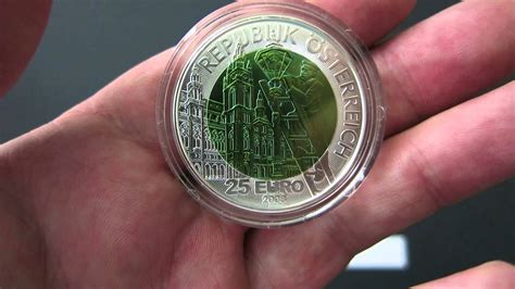 25 Euro 2008 Österreich Faszination Licht NIOB Silber YouTube