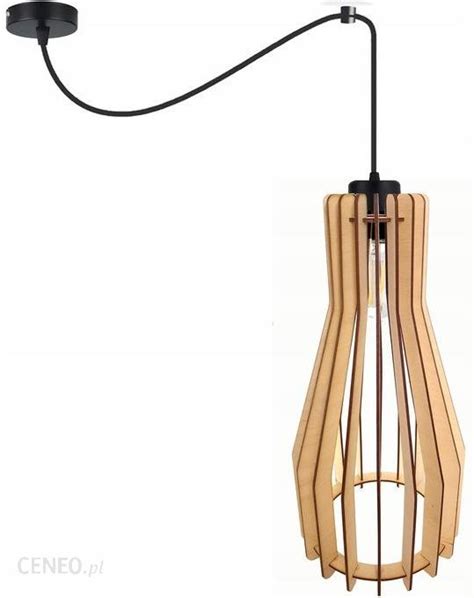 Inect Lampa Sufitowa Wisząca Zwis Loft E27 Pająk Drewno 100298