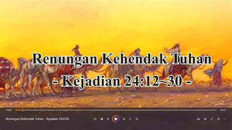 Renungan Kehendak Tuhan Kejadian Youtube