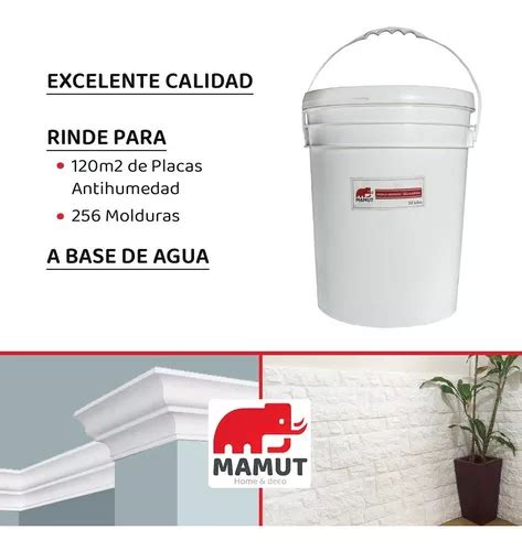 Pegamento Para Molduras Sellajuntas Placas Antihumedad 32 Kg En Venta