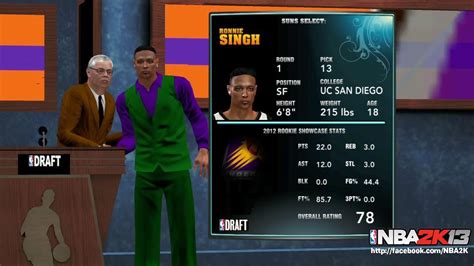 Nba 2k13 Mycareer 1 Draft Pick New Customized Suits Higher