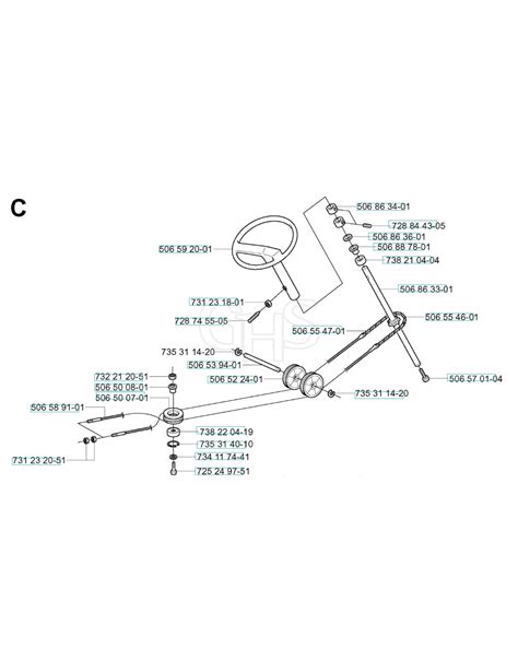 Husqvarna RIDER 13 BIOCLIP Steering GHS