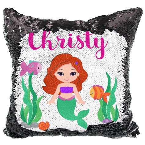 Handmade Personalized Mermaids Underwater Sequin Pillow Case – VeraFide Shop