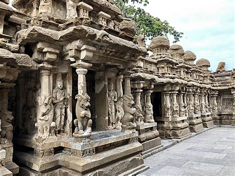 Kanchi Kailasanathar Temple In Kancheepuramtamil Nadu Paintings Ruins Lord Shiva Photo ...