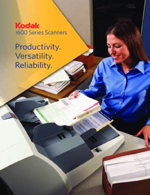 Fillable Online Kodak I Series Color Scanners From Inception Fax