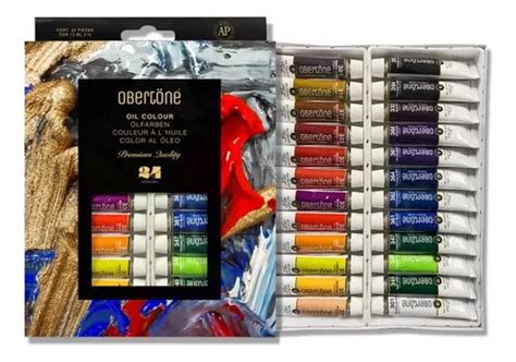 Set De Pinturas Al Óleo Obertone Premium De 24 Tubos De 12ml