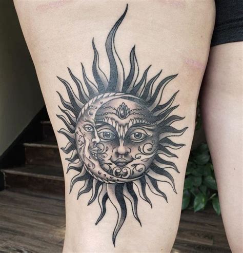 Best Sun And Moon Tattoos To Express Your Inner Self Meanings