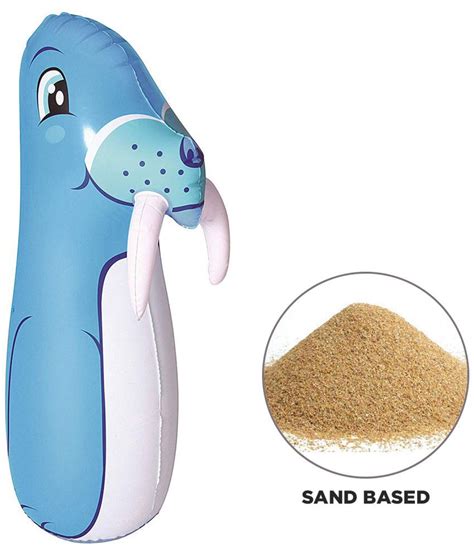 Nhr Hit Me Inflated Toy For Kids Inflatable Walrus Toy Sand Filled Base