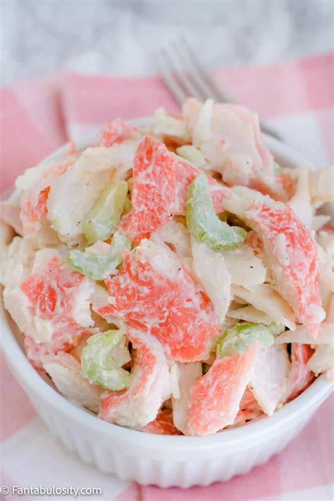 The BEST Crab Salad Recipe - Fantabulosity