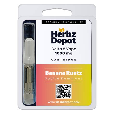 Order Delta 8 Vape Cartridge Banana Runtz Herbzdepot CBD Products