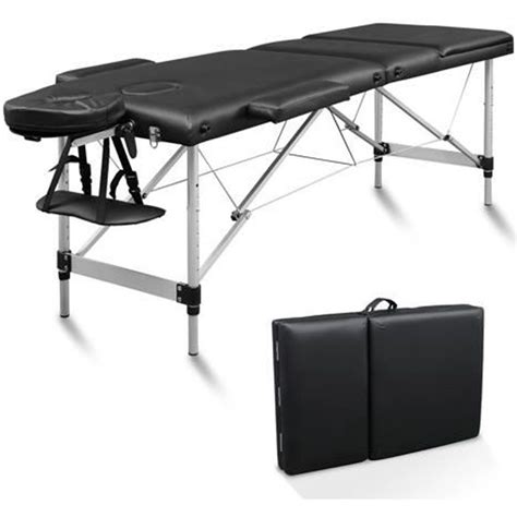 Table De Massage Pliante En Aluminium Lit De Massage Portable 3 Zones