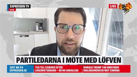 Jimmie Åkesson kritisk till den svenska strategin YouTube