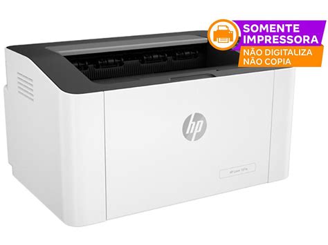 Impressora Laser Branco E Preto - Impressora HP Laser 107W Preto e Branco Wi-Fi USB