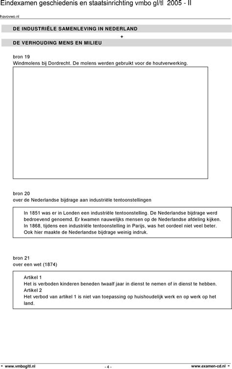 Eindexamen Geschiedenis En Staatsinrichting Vmbo Gl Tl Ii Pdf Free