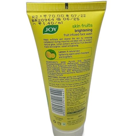 Lemon White Joy Skin Fruits Brightening Face Wash Age Group Adults