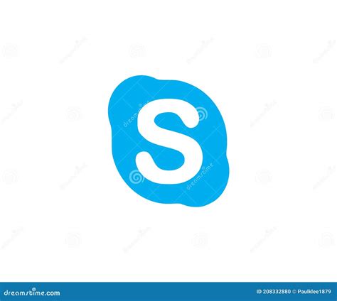 Imagen Editorial Del Logo De Skype Sobre Fondo Blanco Imagen Editorial