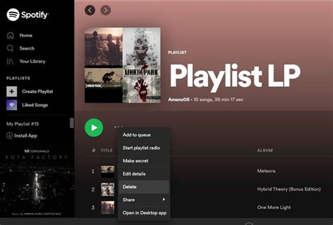 Ausf Hrliche Anleitung Zum L Schen Einer Wiedergabeliste Auf Spotify