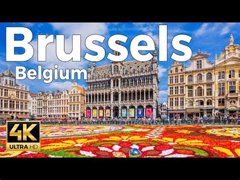 Brussels Bruxelles Belgium Walking Tour 4k Ultra HD 60 Fps With