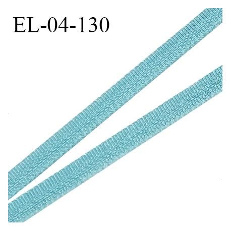 Elastique 4 mm fin spécial lingerie polyamide élasthanne couleur bleu