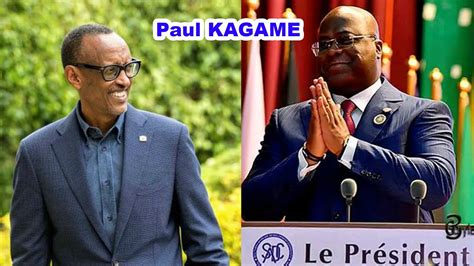 ABAKONGOMANI BASABYE TSHISEKEDI GUSABA IMBABAZA H E PAUL KAGAME N