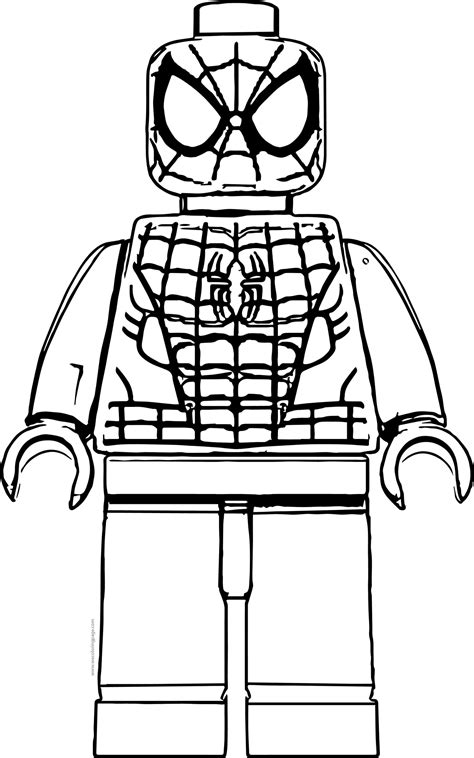 Lego Spiderman Coloring Pages Printable Coloring Pages