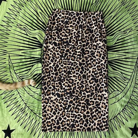 Zara Trafaluc Bodycon Leopard Print Midi Depop