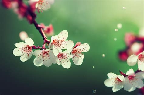 Premium Photo | Cherry blossom branch