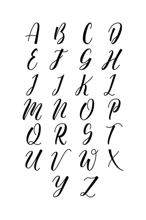 cursive calligraphy writing bundle lettering alphabet calligraphy