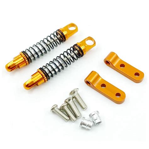 For WPL D12 D42 1 10 RC Car Metal Rear Shock Absorber Damper With Mount