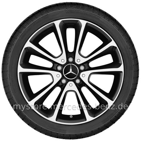 Mercedes Benz Original Winter Komplettrad Doppelspeichen Himmalaygrau