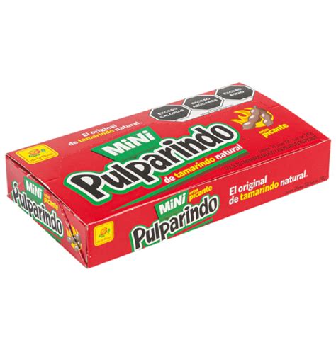 Pulparindo Mini Extra Picante 24 Piezas 10 Grs Mundo Fiesta