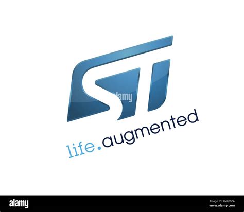 STMicroelectronics, rotated logo, white background Stock Photo - Alamy