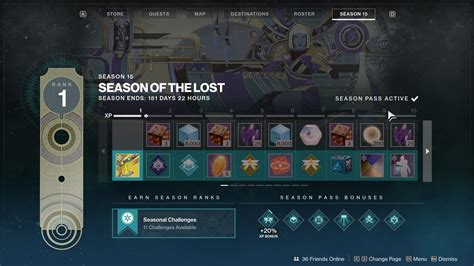 Season Of The Lost All Season Pass Rewards Seasonal Challenges