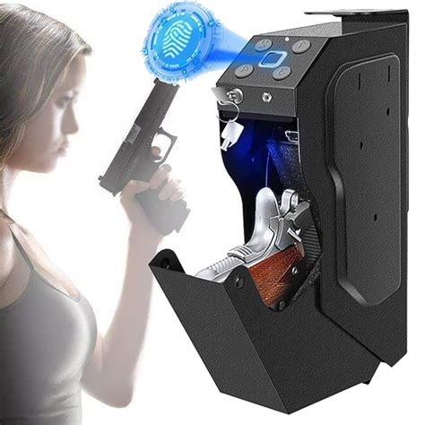 Buy lxiluv Fingerprint Pistol Safe, Wall Mounted Pistol Safe, Gun Safe ...