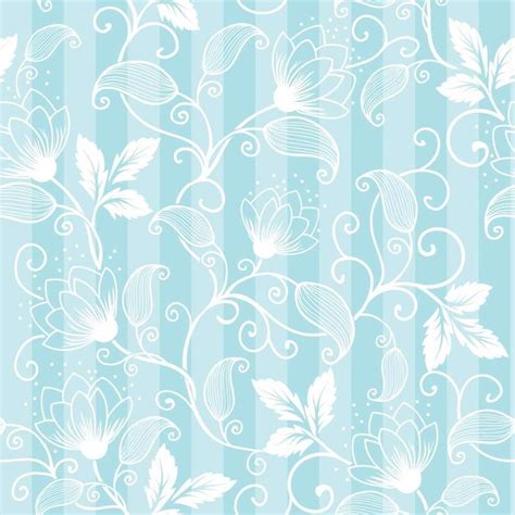 Papel De Parede Adesivo Floral Azul E Branco 589695 Papel De Parede