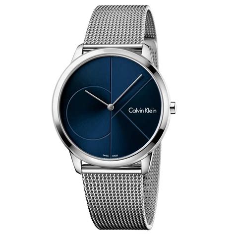 Calvin Klein Watch Ck Minimal K3m2112n Blue Dial