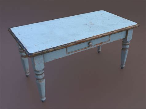 Old Table Free 3d Models Download Free3d