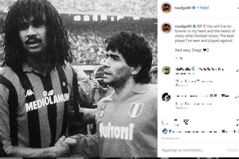 Quella Stretta Di Mano Tra Numeri 10 Gullit Maradona Il Migliore Di